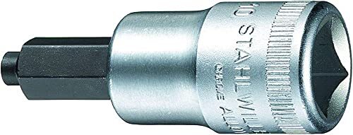 Stahlwille 54 IC 8 Schroevendraaier Socket met Geleidingspen, Zilver, 8 x 60 mm