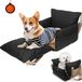 Equivera Panier pour chien pour voiture avec ceinture - Noir - S