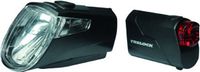 TRELOCK verlichtingsset LS 360 I-GO 25 LUX / LS 720 SET Zwart