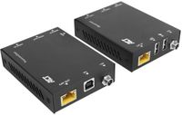 ACT AC7815 4K HDMI 2.0 KVM Extender Set over CAT6A | tot 70 meter | Zwart