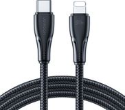 JOYROOM Kleine USB C naar Lightning Kabel - 0.25m - Snellader - Zwart