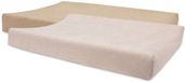 Jollein Aankleedkussenhoes Badstof 50x70cm - Wild Rose/Biscuit - 2 Stuks