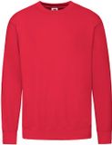 Fruit of the Loom Lightweight Set-In Sweat - Red - L