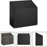 vidaXL Tuinbankhoes met 8 oogjes 130x70x70/88 cm polyetheen