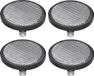 ProPlus Réflecteur - set 4x - blanc - fixation par boulon - 60mm - boulon M5 - rond