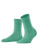 FALKE Madras gedessineerd katoen sokken dames groen - maat 39-42