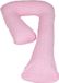 Merkloos / Sans marque AP Onderdelen B.V. Zijslaapkussen - 235 cm - 100% katoen - roze geruit