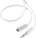 SpeaKa Professional Jackplug Audio Verlengkabel [1x Jackplug male 3,5 mm - 1x Jackplug female 3,5 mm] 1.00 m Wit