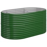 VidaXL Jardinière Acier galvanisé Vert 152x80x68 cm