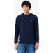 Lacoste Regular Fit Longsleeve donkerblauw, Effen