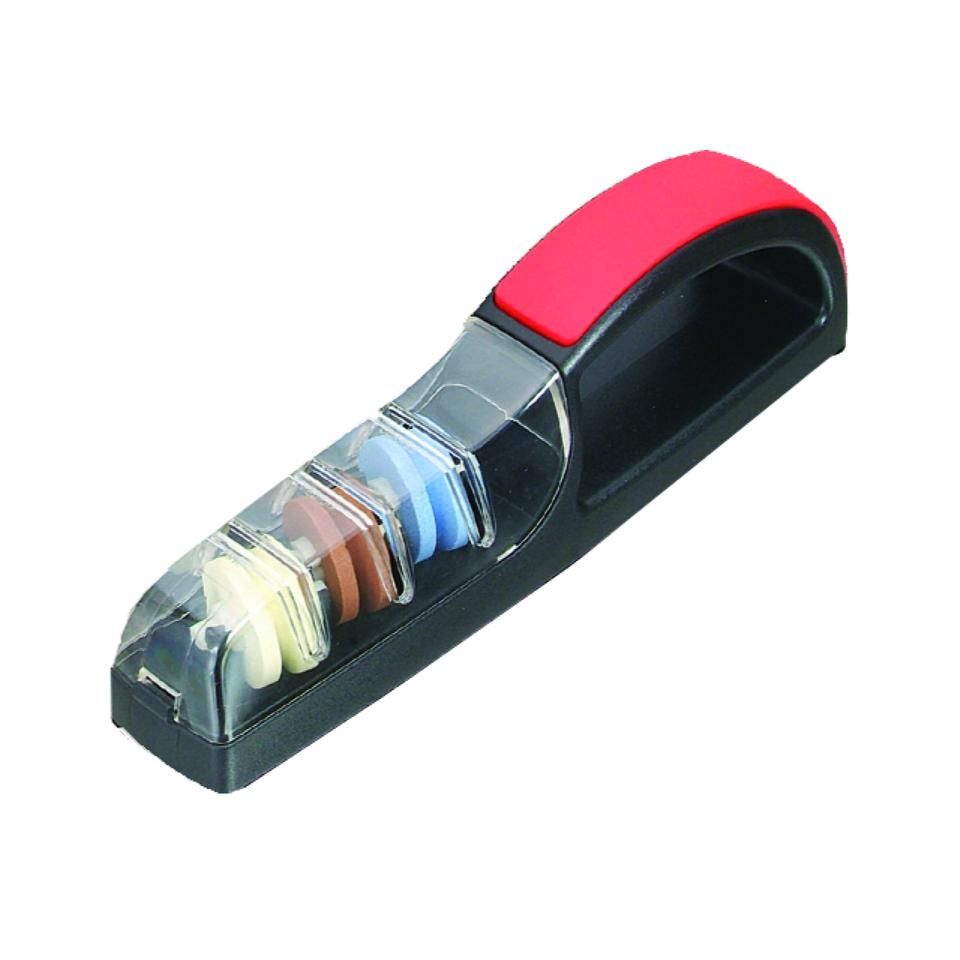 Global MinoSharp Messenslijper 0550BR - Rood/Zwart - 23 cm