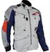 Leatt ADV Multitour 7.5 veste textile imperméable, gris clair/bleu/rouge, taille XL