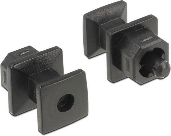 Delock 64023 - Digitale optische Toslink poortbeschermer - 10 stuks - Zwart