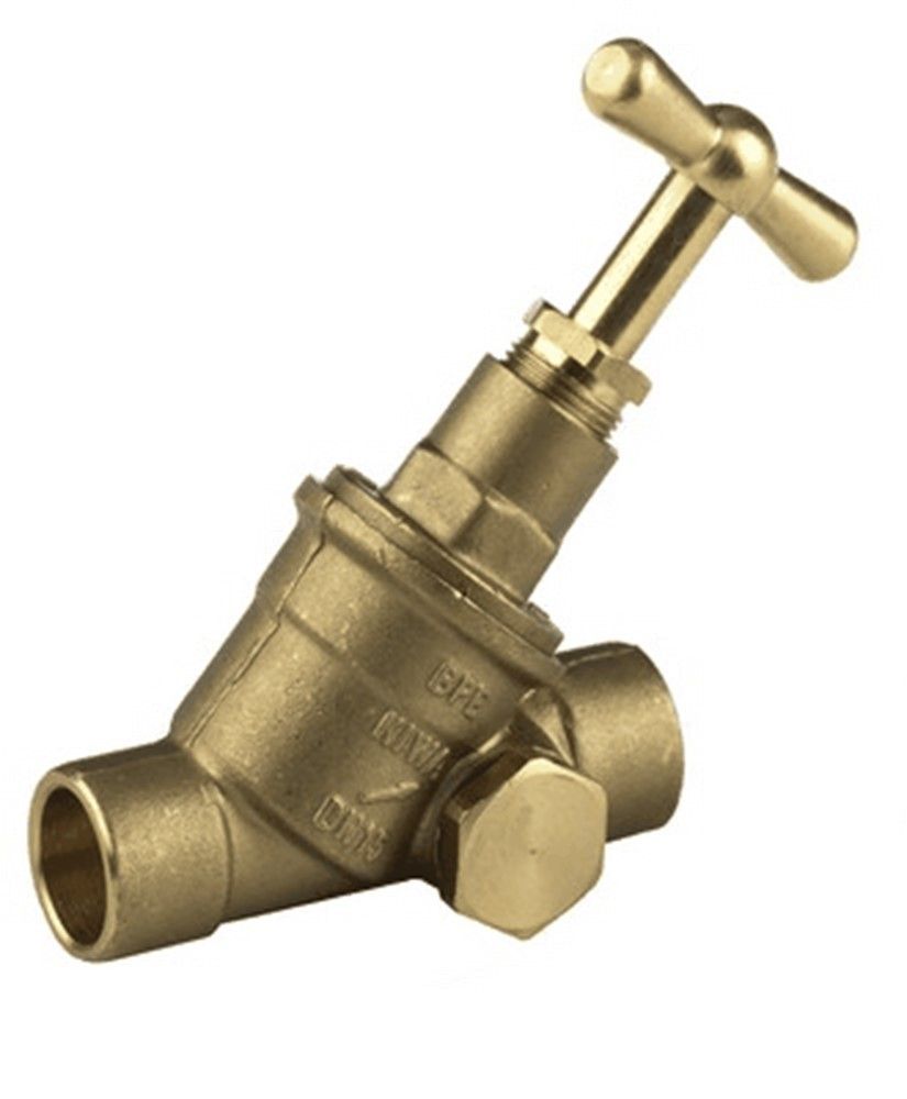 BPE stopkraan met aftapgelegenheid 22x22mm soldeer