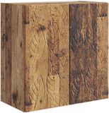 vidaXL Wandkast 59 x 31 x 60 cm Bewerkt hout Oud hout