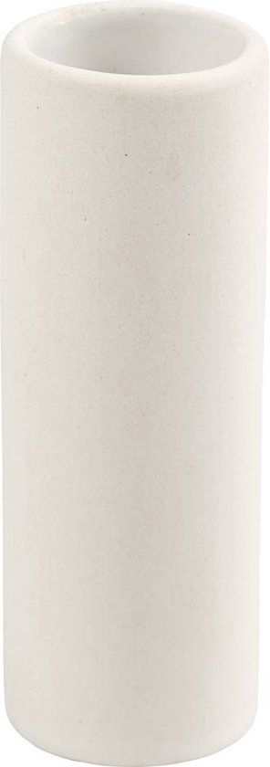 Creativ Company Vaas - Wit - Porselein - H 11 cm