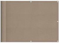 vidaXL Balkonscherm 75x800 cm 100% Oxford Polyester Taupe