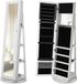 Songmics Armoire à bijoux avec miroir - Bois - Multi - 36 cm