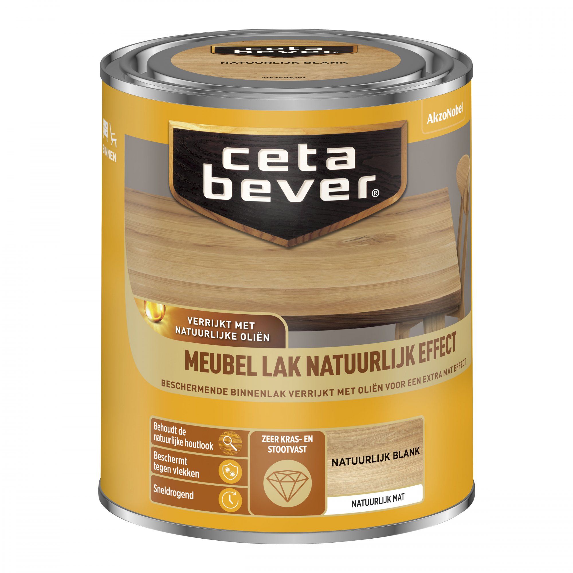 Cetabever Meubel Lak - Natuurlijk Effect - Blank - 750 ml