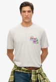 Superdry Neon Travel T-shirt Heren 3XL Glacier Grey Marl