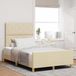 Prolenta Maison Exclusive - Bedframe met hoofdeinde, crème kleur, 120 x 200 cm, gestoffeerd