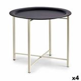 Gift Decor Bijzettafel Wit Zwart Metaal 52 x 44 x 52 cm (4 Stuks)
