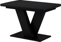 Vicco Eettafel Fenaro, Zwart, 120-160 x 80 cm uitschuifbaar