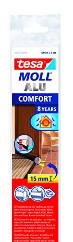tesa moll Alu COMFORT deurafdichtrail voor oneffen vloeren - bruin