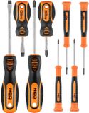 Neo Tools Jeu de tournevis SL et PH (8 pièces) - Orange