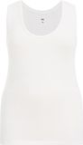 WE Fashion Dames singlet - Curve - Wit - Maat 44