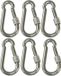 AMIG Karabijnhaak met schroefsluiting - 6x - 6 x 60mm - AISI 316 staal - 120kg - marine kwaliteit