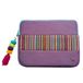 WONDEE Vam Vam Laptoptas en tablettas 11,6-12 inch geborduurde stof en originele sleutelhanger ritssluiting, laptophoes compatibel met MacBook Air, Chromebook enz