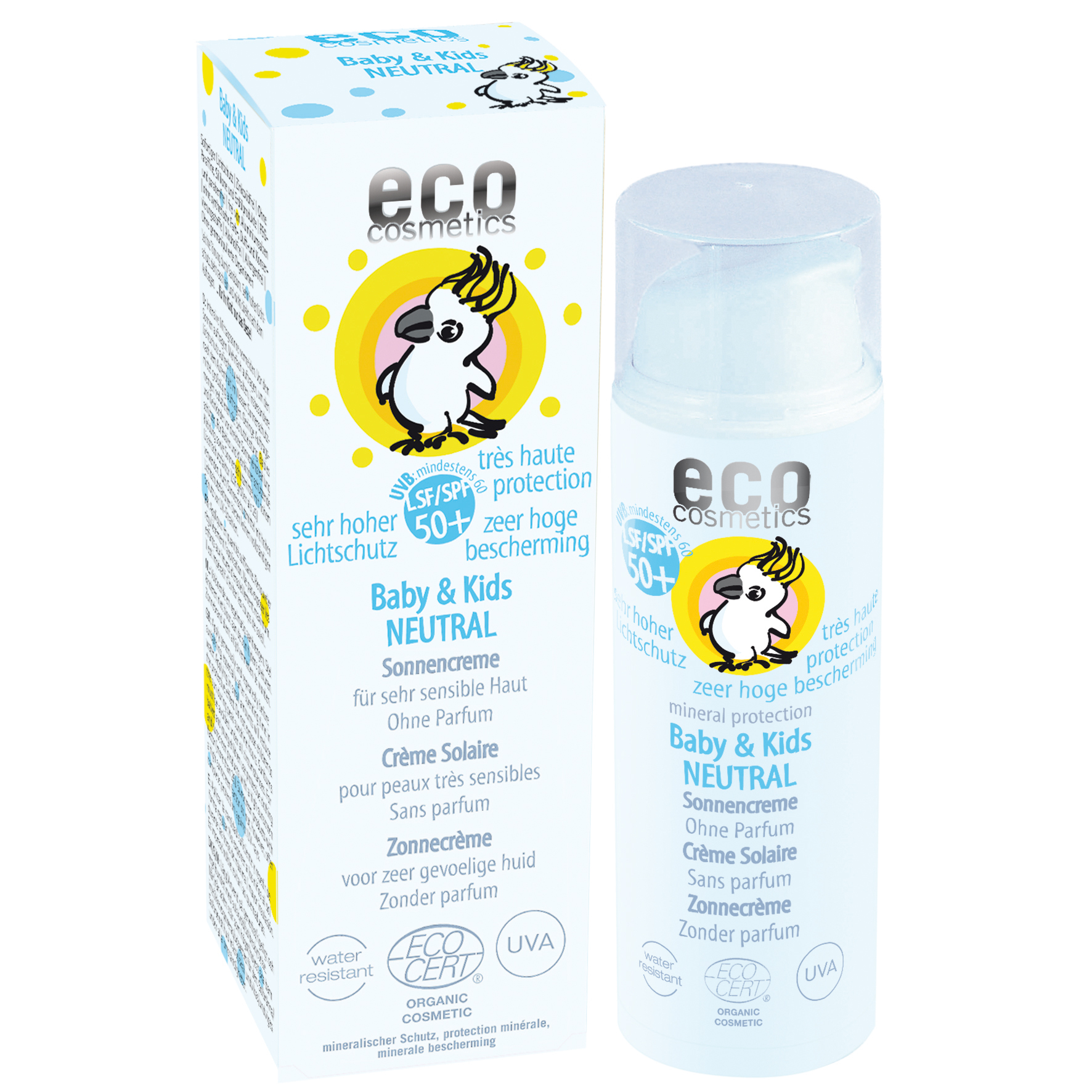 ECO Cosmetics Eco Baby & Kids Sunprotection Lsf 50+ Neutral – Without Perfume