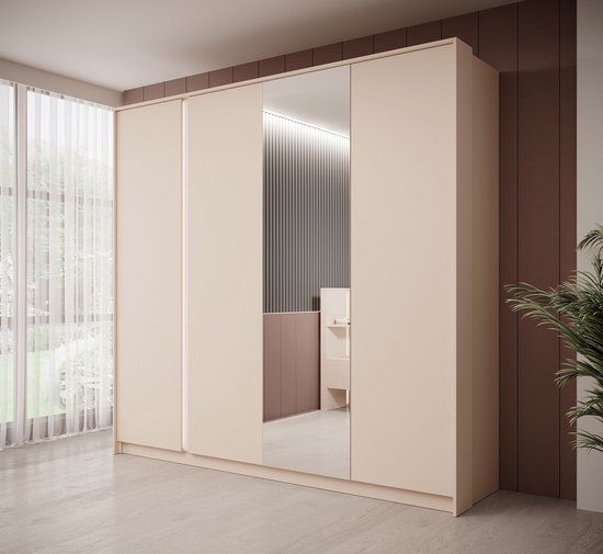 Meubella - Kledingkast Desert - Beige - 220 cm