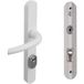 Vachette Secumax Poignée de porte-fenêtre blindée gris argent clé I 195 mm