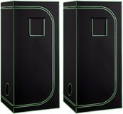 Merkloos / Sans marque Shanghai Sishun Technology Kweektent voor Binnen, 80 X 80 X 180 cm, 600d Reflecterende Mylar, Plantentent Met Observatievenster, Verwijderbare Bodem en Ritssluiting, Duurzame Tent voor Fruit, Bloemen en Groenten