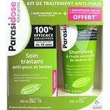 Kit de traitement anti-poux Parasidose Soin traitant + Shampooing