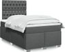 Maison Exclusive - Lit boxspring avec matelas, gris foncé, 120x200 cm, textile