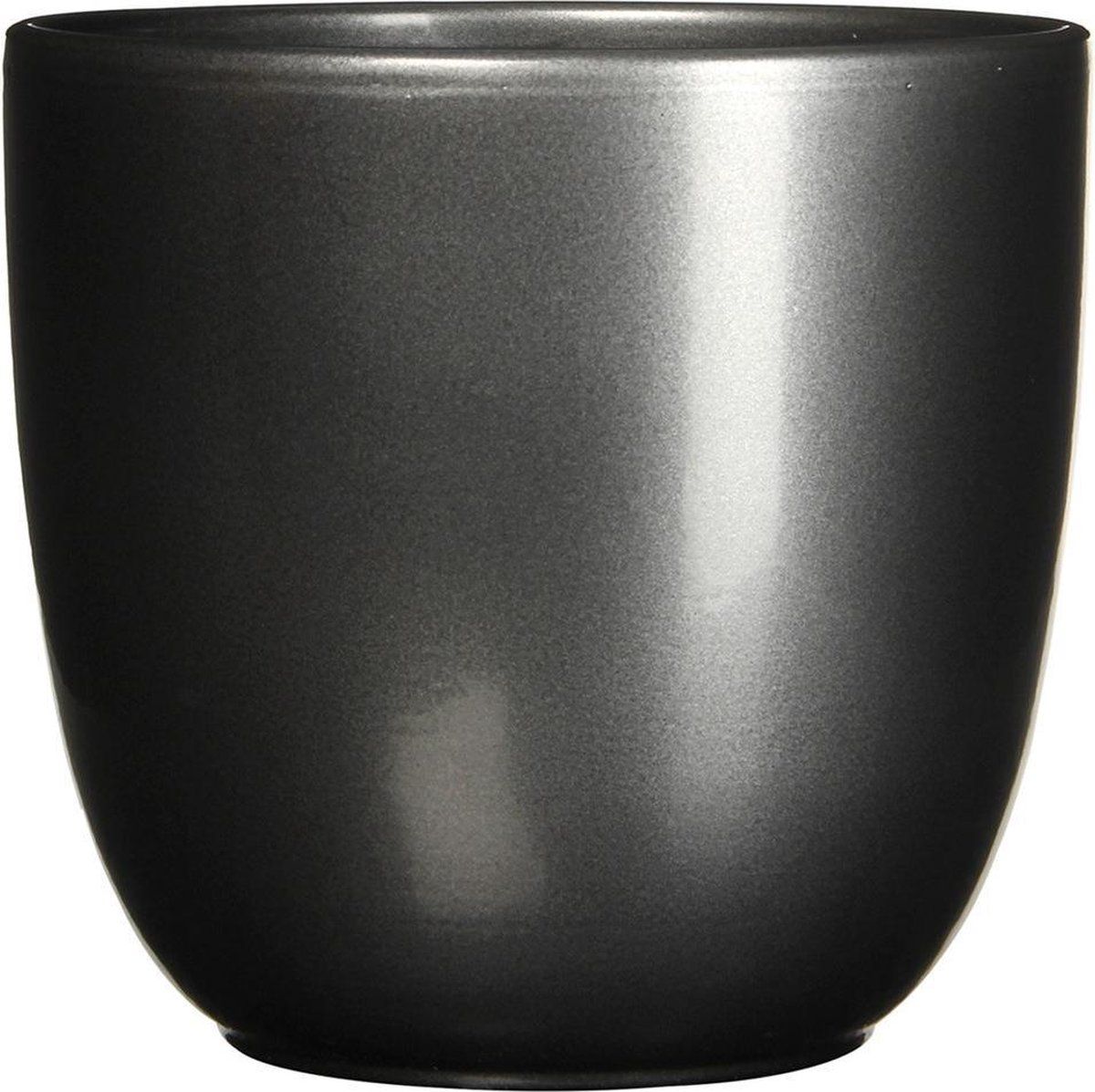Mica Decorations Tusca Pot Rond ES/19 - Antraciet - H20xD22.5cm - Keramiek