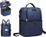 Sac à dos isotherme sans marque 10L - Sac à lunch pour hommes femmes - Travail plage pique-nique sport camping barbecue - Bleu