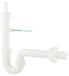 KIRCHHOFF KS Siphon de lavabo Pour machine à laver - Blanc - 1 1/2" x 40 mm - Avec raccordement appareil 3/4