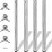 vidaXL Tafelpoten - In hoogte verstelbaar - Chroom - 870 mm - 4 stuks