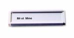 Symbol ID1 naambordje, PVC, 94 x 82 x 8 mm, wit