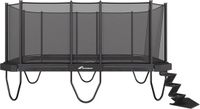 Akrobat Trampoline XCITYX Above - Antraciet - 520 x 365 cm - Inclusief Veiligheidsnet