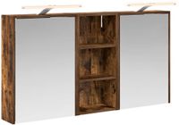 vidaXL Badkamerkast - set - 3 - st - 116 - x - 16 - x - 62,5 - cm - Bewerkt - hout