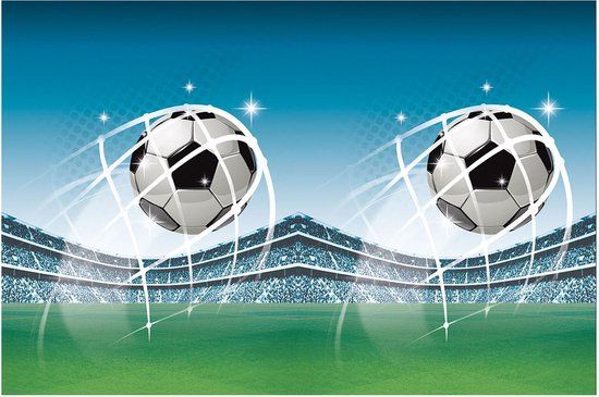 Globos Tafelkleed Voetbal Fans - 120x180cm - Multi kleuren