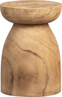 WOOOD Bink Stool - Wood - Natural - 40x28x28 cm - Modern Side Table