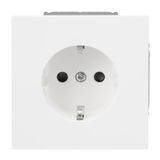 Busch-Jaeger 20-1 EUCBF-44M SCHUKO stekkerinzetstuk flat Safety+, art lineair, vlakke centrale schijf, studiowit mat