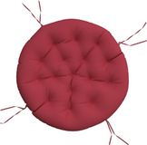 vidaXL Zitkussen rond ø 100x11 cm oxford stof wijnrood