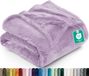Utopia Bedding Lila Deken Polar Fleece 300 GSM Luxe Deken voor Bank-Bed, Antistatisch, Zacht en Pluizig (228 x 228 cm)